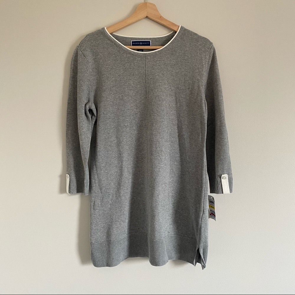 Karen Scott 3/4 Sleeve Sweater